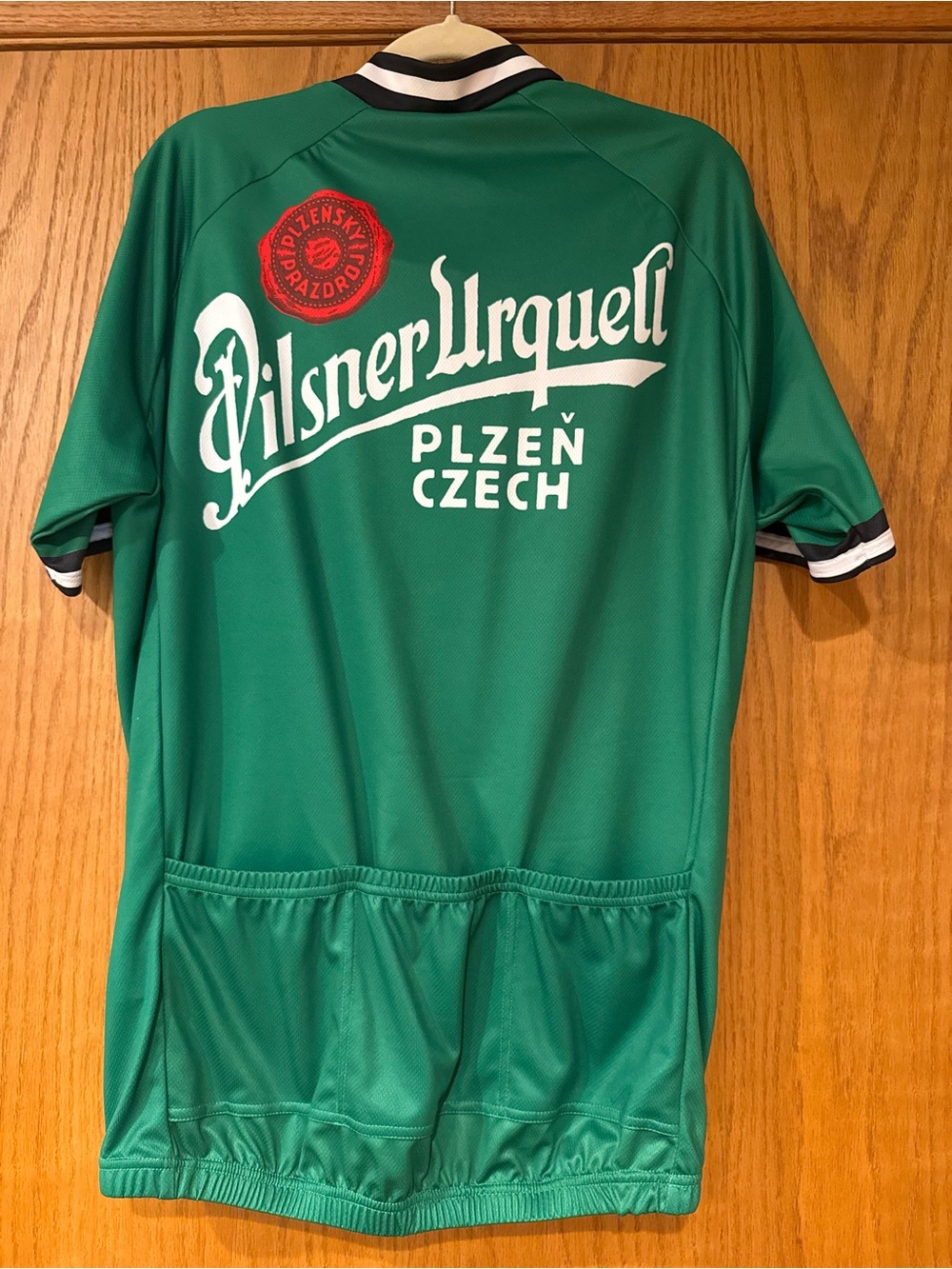 Pilsner Urquell Men’s Green Logo Cycling Jersey - Picture 4 of 5